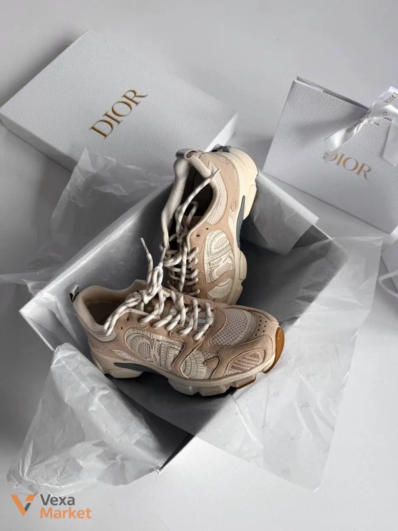 Кросівки Dior B22 бежеві — фото 2
