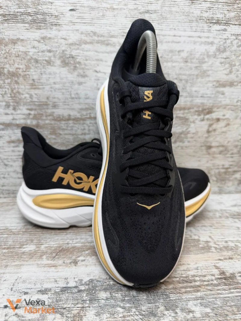 Кросівки Hoka Clifton 10 Black/Gold — фото 4