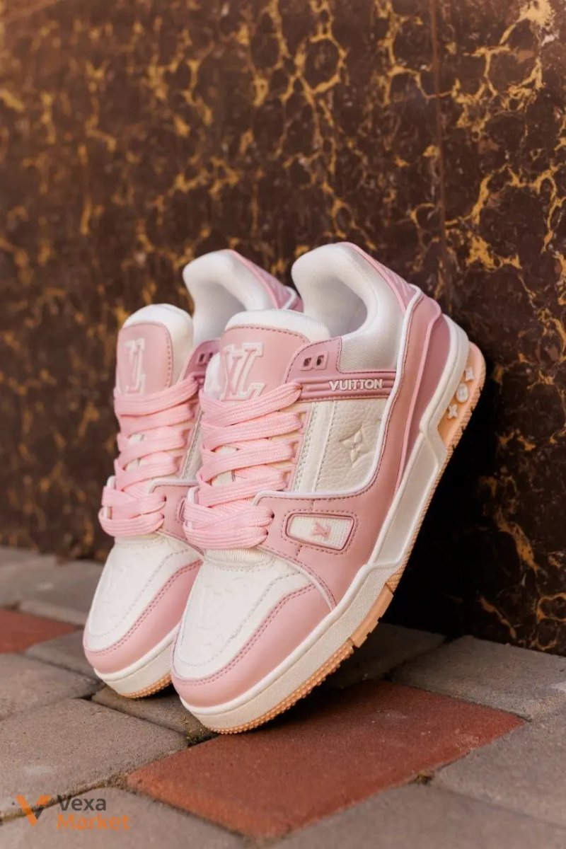 Кросівки Louis Vuitton Trainer White Pink — фото 7