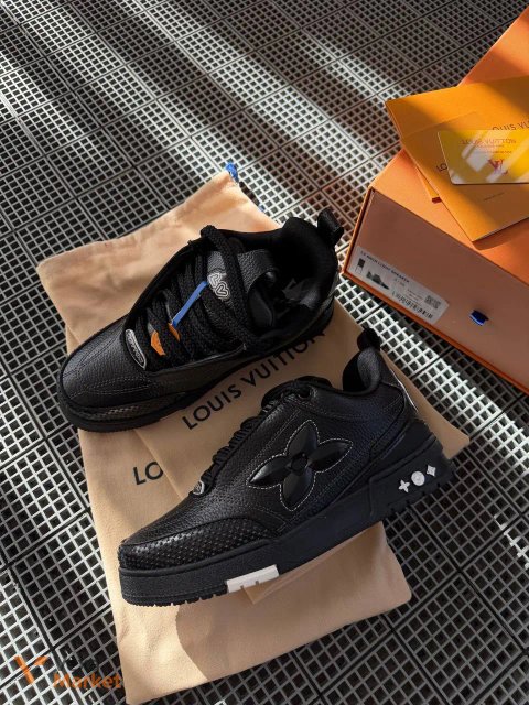 Кросівки LV Skate Oversized Flower Black
