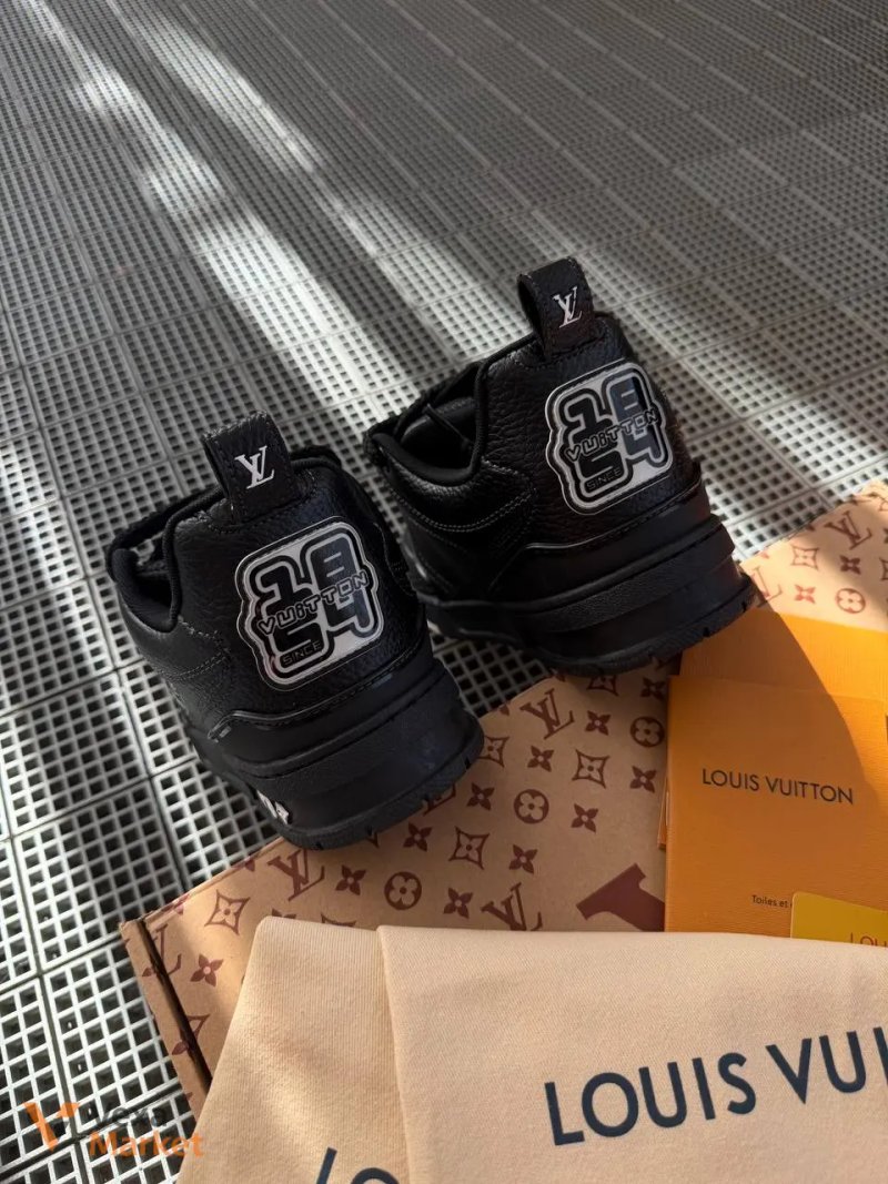 Кросівки LV Skate Oversized Flower Black — фото 3