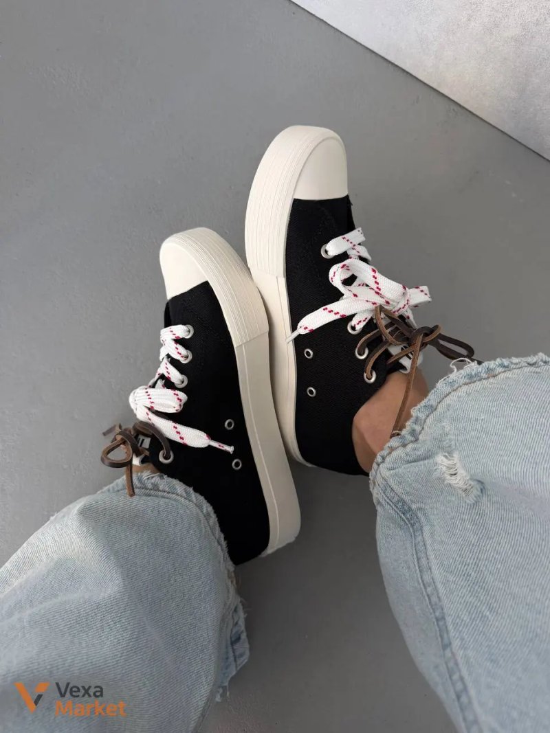 Кросівки Miu Miu Washed Denim Black — фото 8