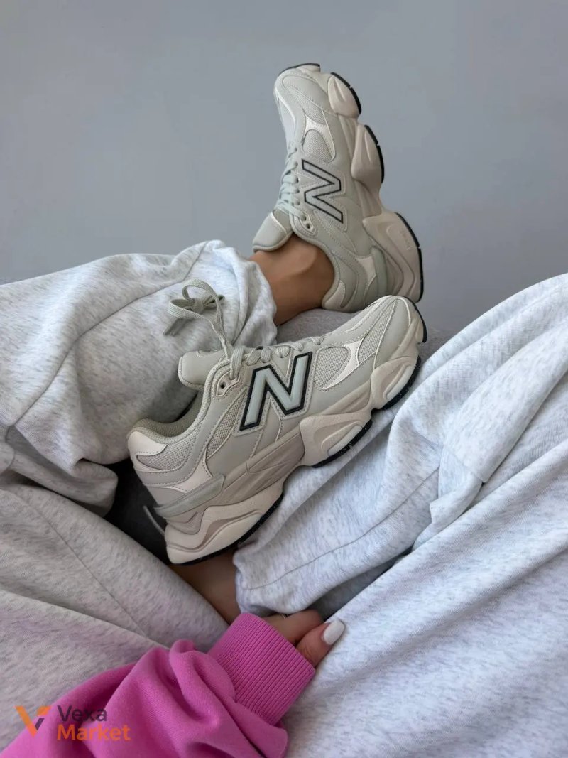 Кросівки New Balance 9060 Light Cream Leather — фото 5