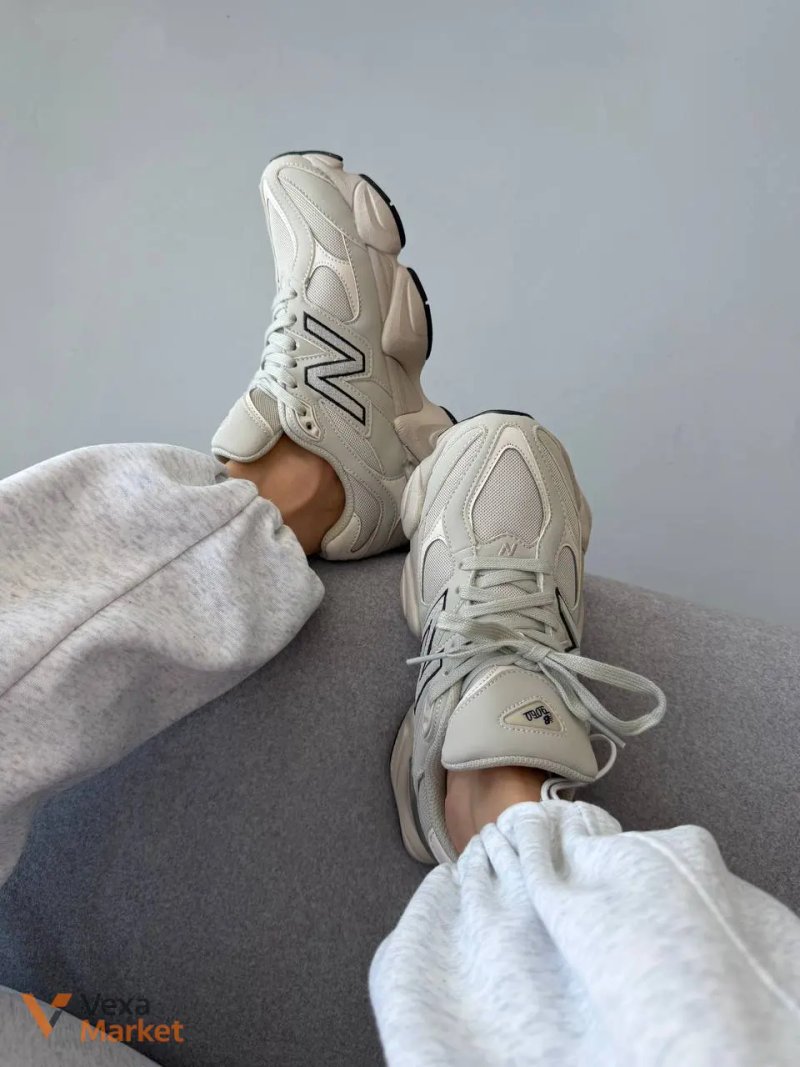 Кросівки New Balance 9060 Light Cream Leather — фото 6