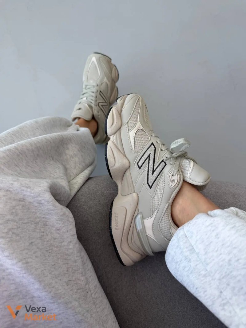 Кросівки New Balance 9060 Light Cream Leather — фото 9