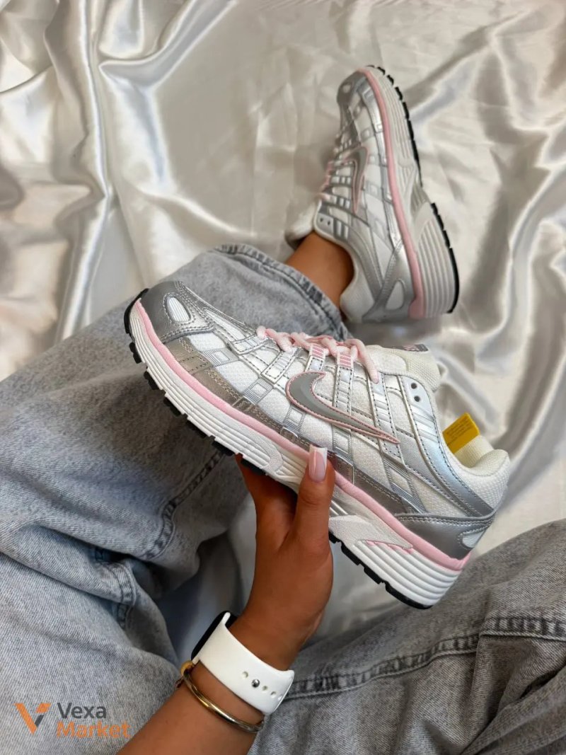 Кросівки Nike P-6000 White Elemental Pink CorDura (вологозахист) — фото 5