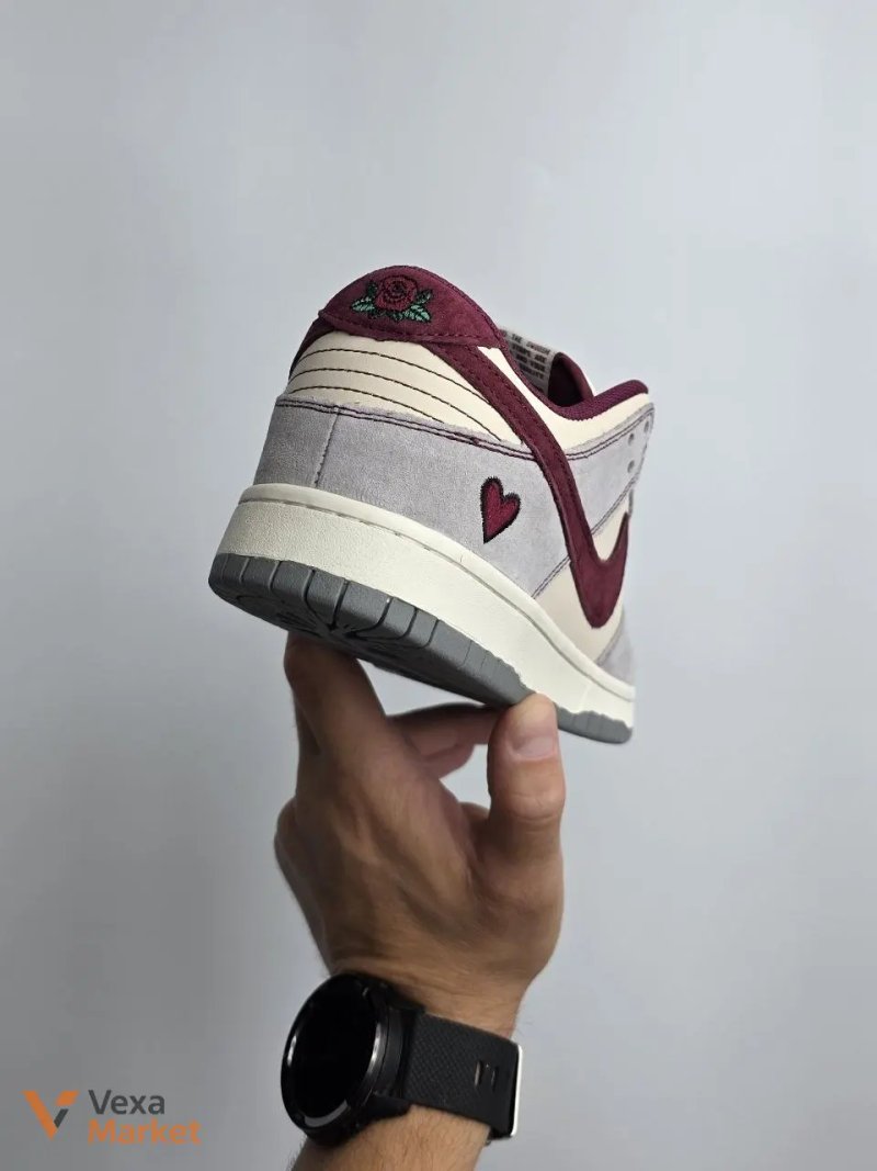 Кросівки Nike SB Dunk Grey / Cream / Burgundy Арт #839 — фото 3