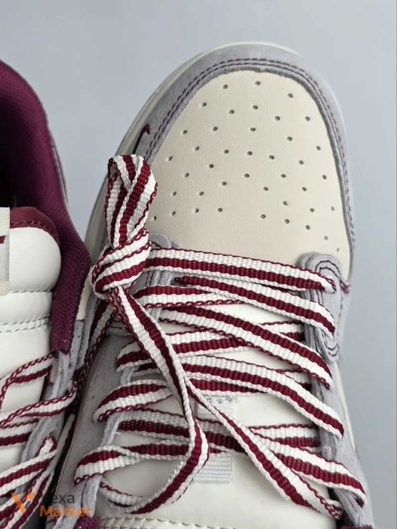 Кросівки Nike SB Dunk Grey / Cream / Burgundy Арт #839 — фото 5