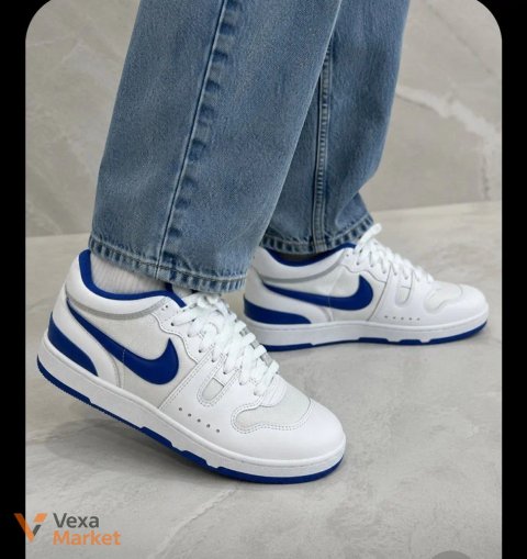 Кросівки Nike шкіряні білі з синім