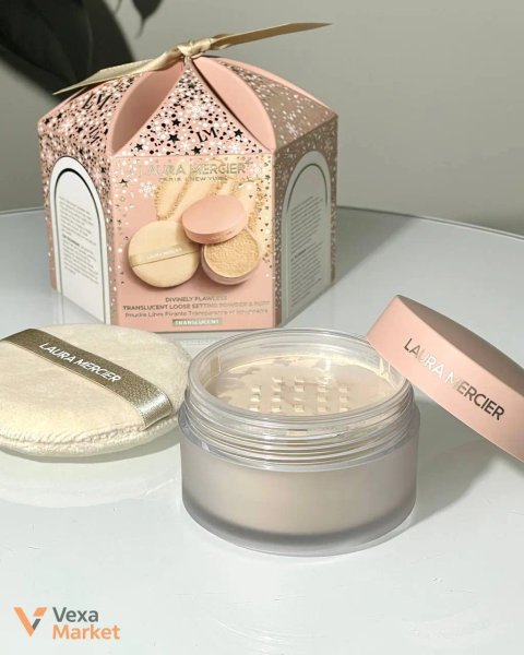 Laura Mercier Divinely Flawless Translucent Loose Setting Powder&Puff 29g Translucent