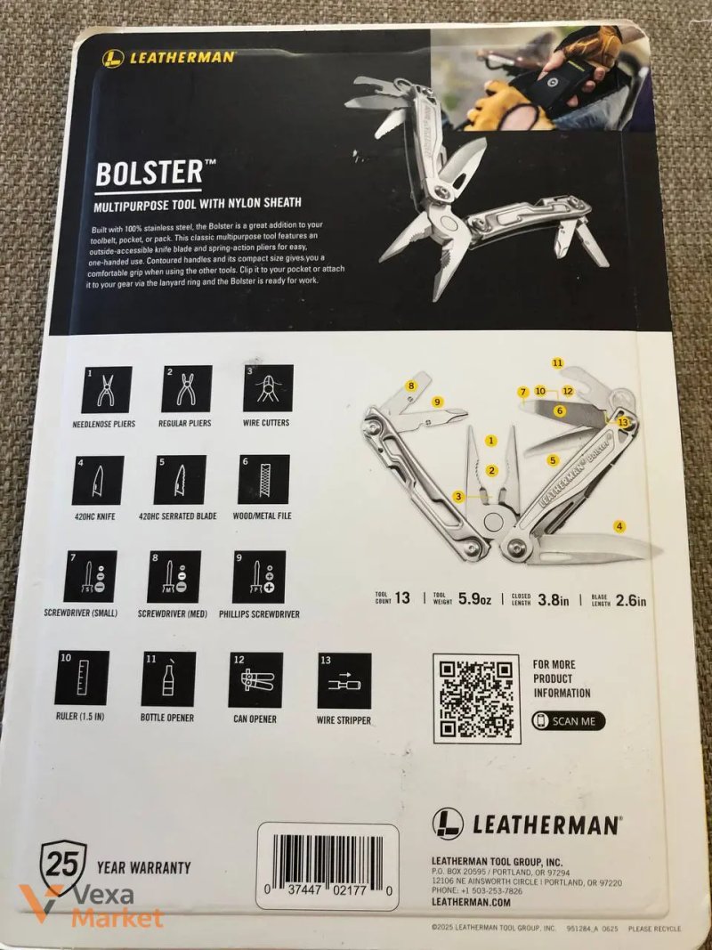 Leatherman Bolster Мультитул с нейлоновым чехлом — фото 4