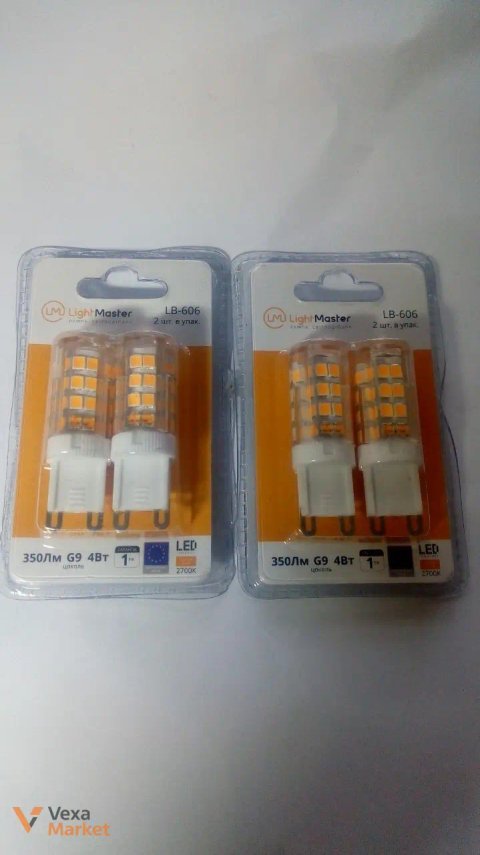 LED лампа LightMaster LB-604 G4 4 Вт 2700 K прозора 2 шт./уп.