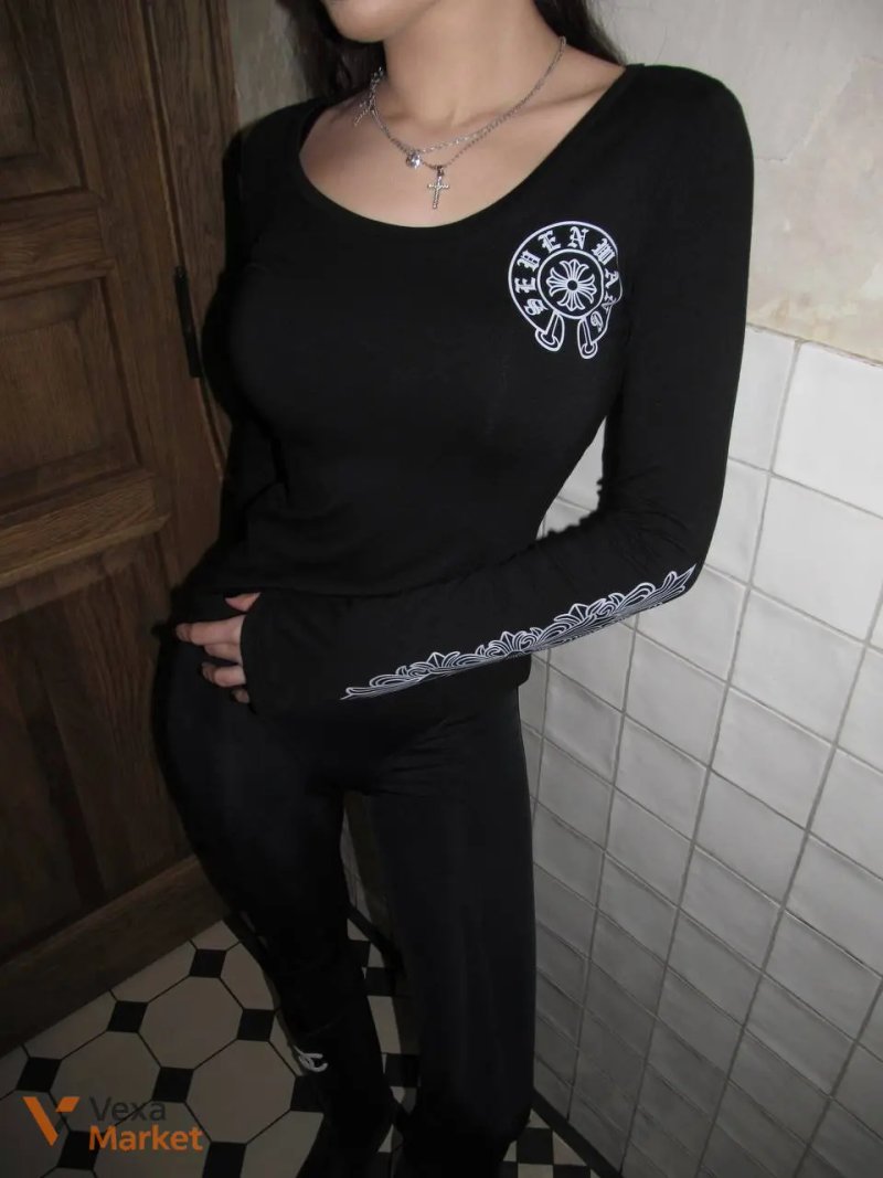 Лонгслів Chrome Hearts універсальний розмір — фото 4