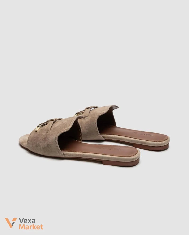 Loro Piana Summer Charms Sandal Suede Sandstone — фото 8