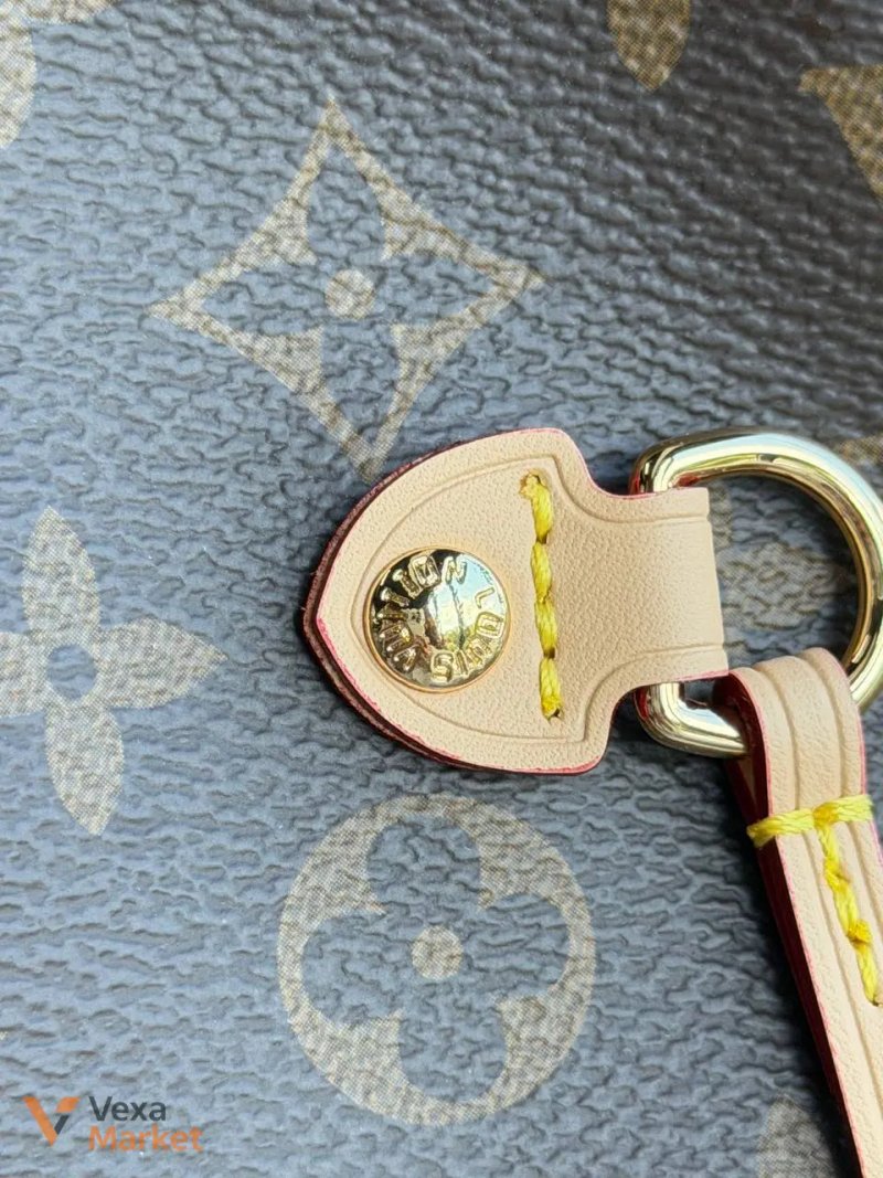 Louis Vuitton Neverfull сумка шкіра та канва — фото 8