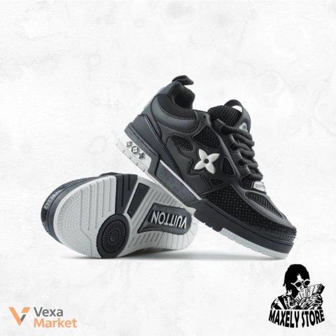 Louis Vuitton Skate Sneaker Black White