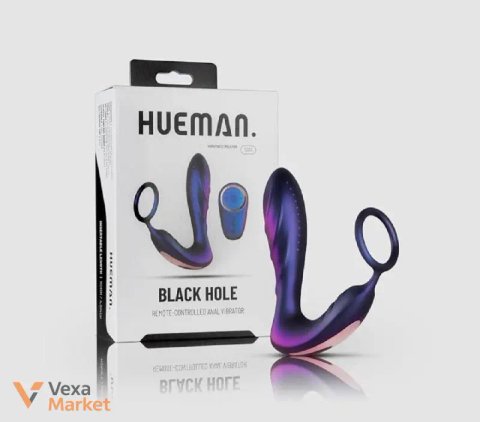 Масажер простати Hueman Black Hole з пультом