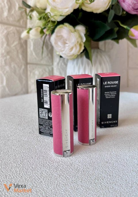 Матова помада Givenchy Le Rouge Sheer Velvet, відтінок 16