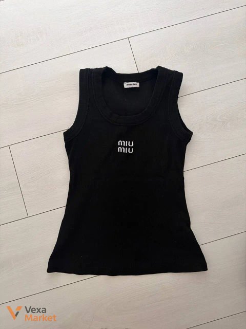 Майка Miu Miu чорна розмір S
