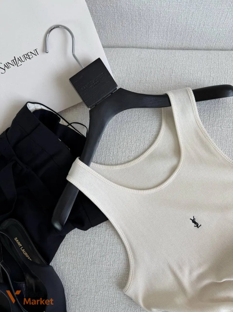 Майка YSL універсального розміру з 100% котону — фото 3