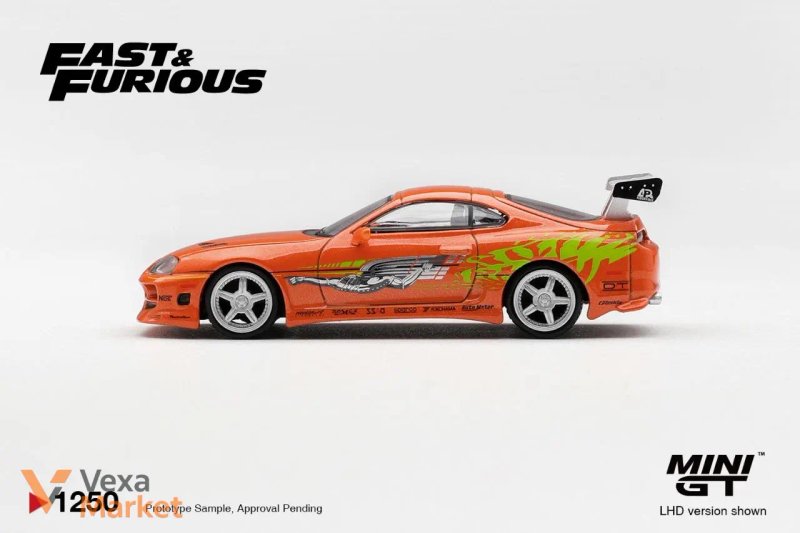 Mini GT Fast & Furious Toyota Supra BOMEX Brian O’Conner 1:64 — фото 3