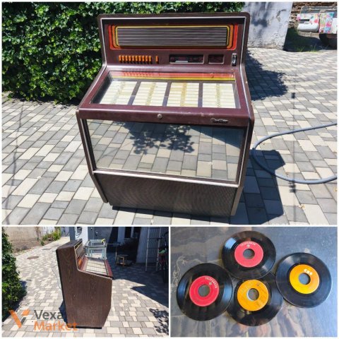 Музичний автомат Wurlitzer вінтажний з платівками