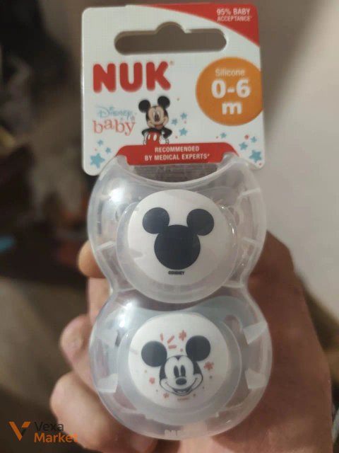 Набір силіконових пустушок NUK Disney Baby (0-6 міс.), 2 шт.