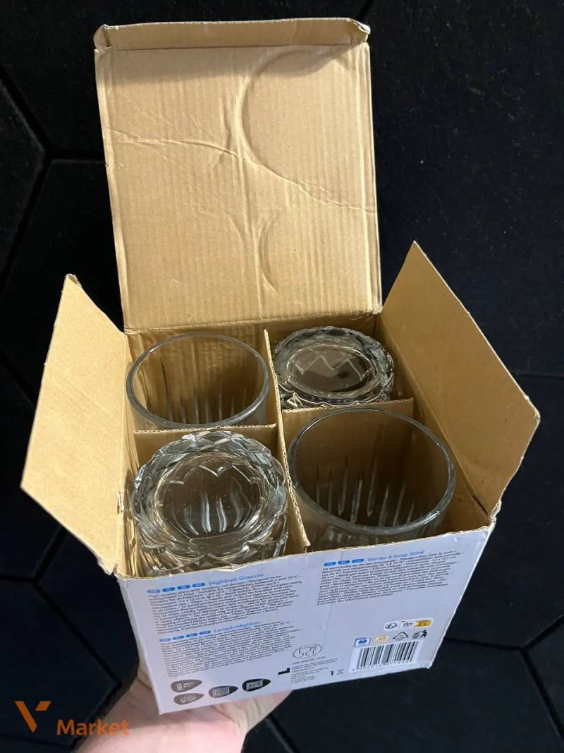 Набір склянок для лонгдрінків SilverCrest Highball Glasses, 4 шт, 320 мл — фото 4