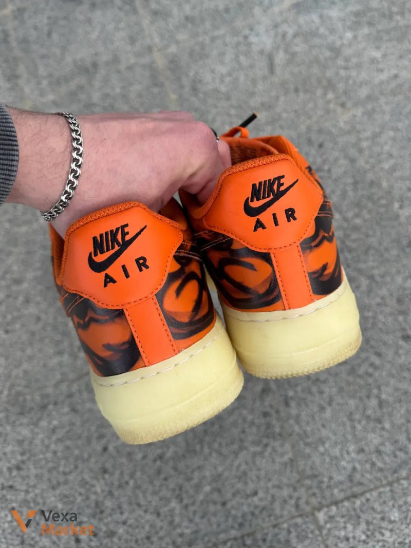 Nike Air Force 1 Low Skeleton Orange 44 размер — фото 4