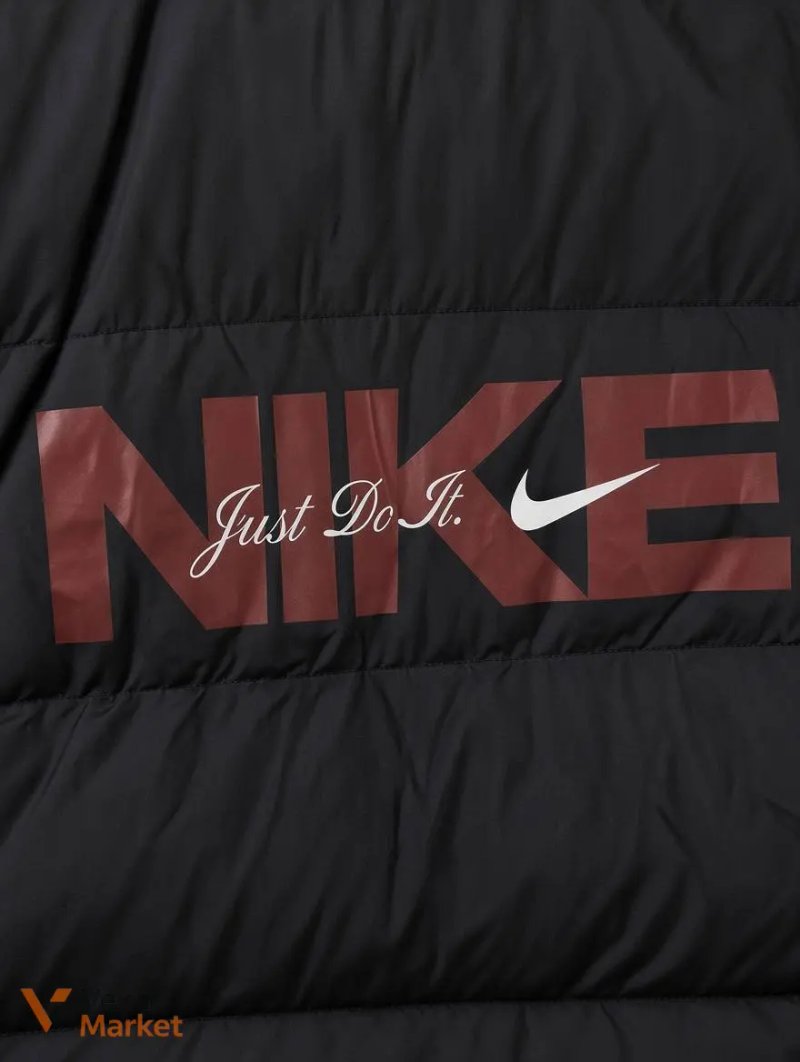 Nike пуховик / куртка з капюшоном чорна L/46 — фото 5