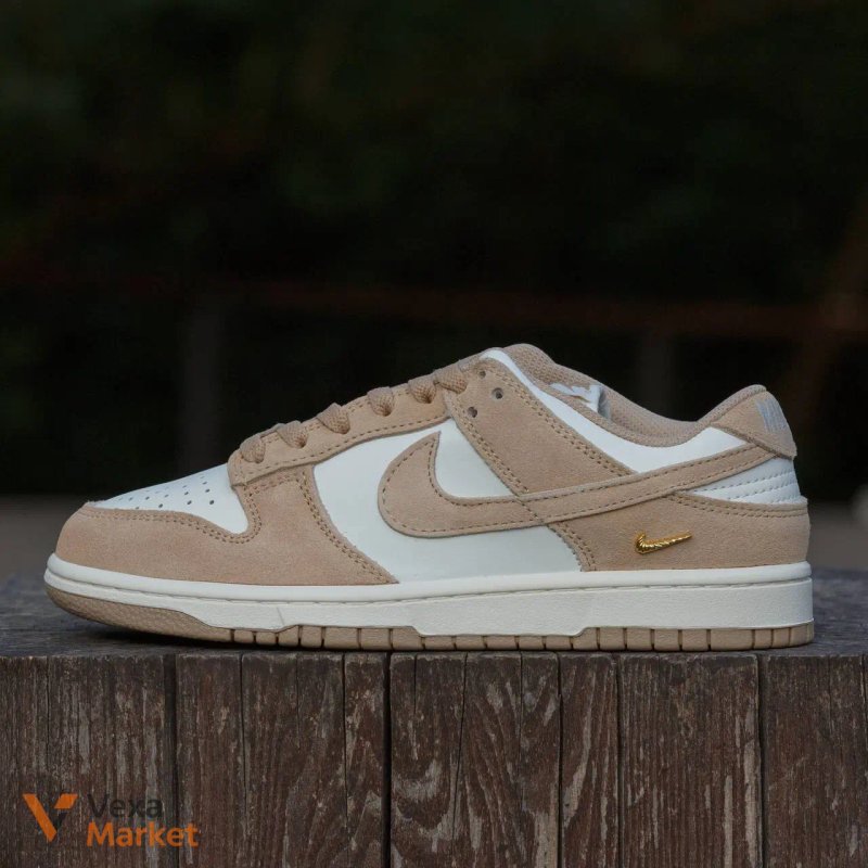 Nike SB Dunk Low Sail Beige шкіра замша — фото 2