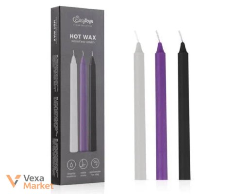 Низькотемпературні свічки для БДСМ EasyToys Hot Wax 3 шт
