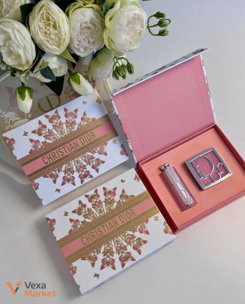 Подарунковий набір Christian Dior Rosy Glow та Lip Glow