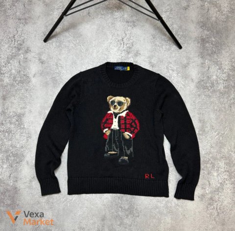 Polo Ralph Lauren Bear Світшот чоловічий чорний розмір S
