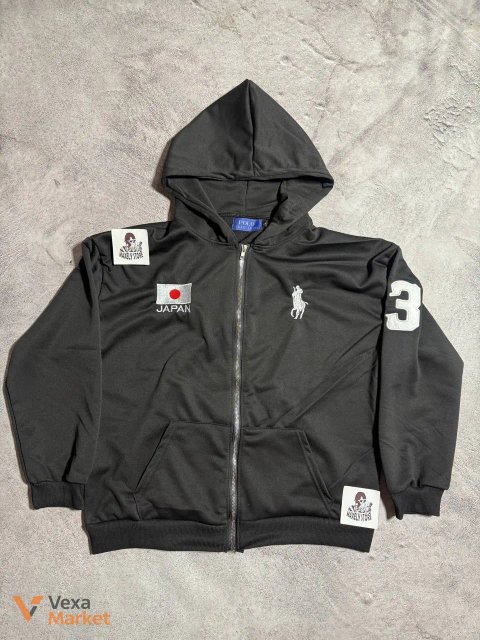 Polo Ralph Lauren Zip-Up Hoodie Black