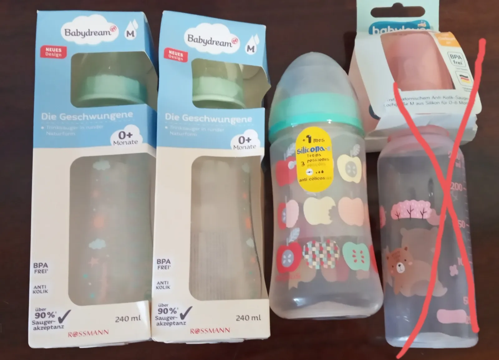 Дитячі пляшечки для годування Babydream 240 мл