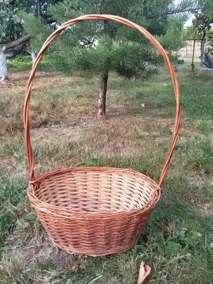 Стильний плетений кошик із лози | Декоративний кошик для дому та саду — фото 2