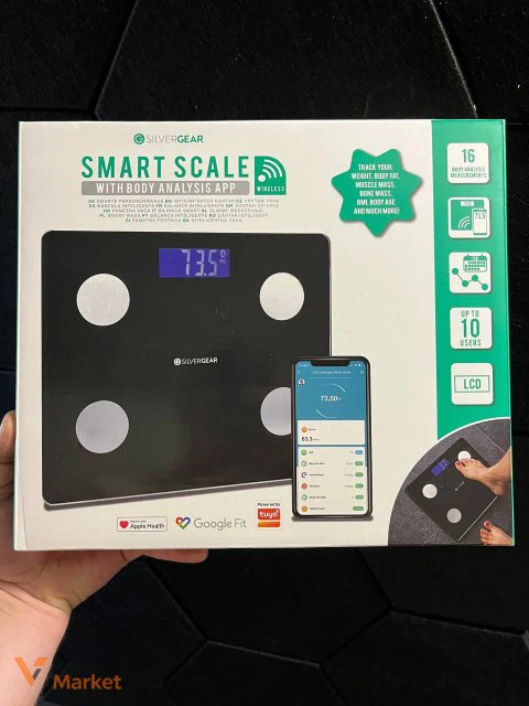 Розумні підлогові ваги Silvergear Smart Scale з додатком для аналізу тіла