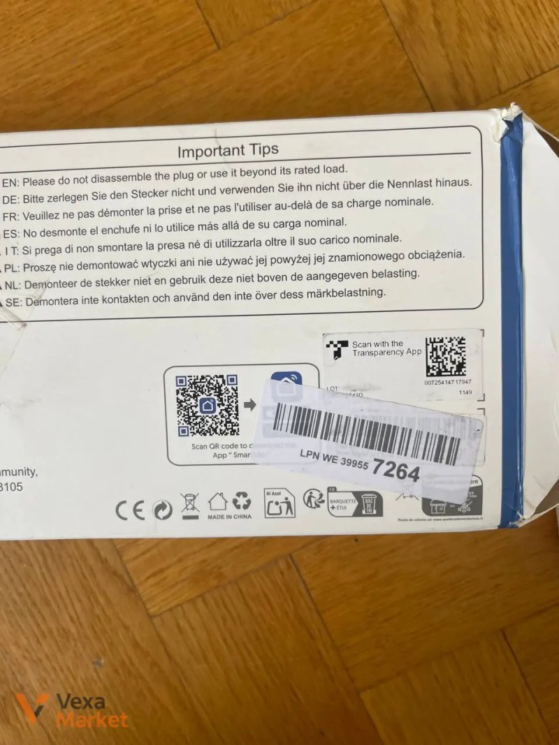 Розумний Wi-Fi подовжувач Eightree ET43 (3 розетки) з моніторингом енергоспоживання та захистом від перенапруги 16А — фото 2