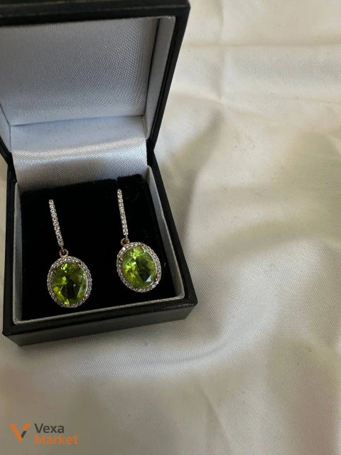 Серебряные серьги 925 пробы с золотым покрытием 18 карат