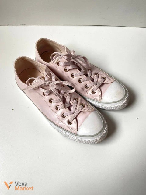 Шкіряні кеди Converse All Star світло-рожеві, розмір 40/41