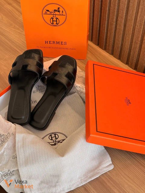 Шльопанці Hermès жіночі чорні