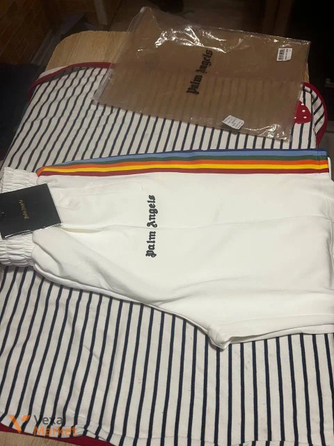 Шорти Palm Angels Rainbow Track Shorts L