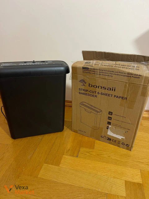 Шредер Bonsaii Strip-Cut 6-Sheet Paper Shredder S123-A