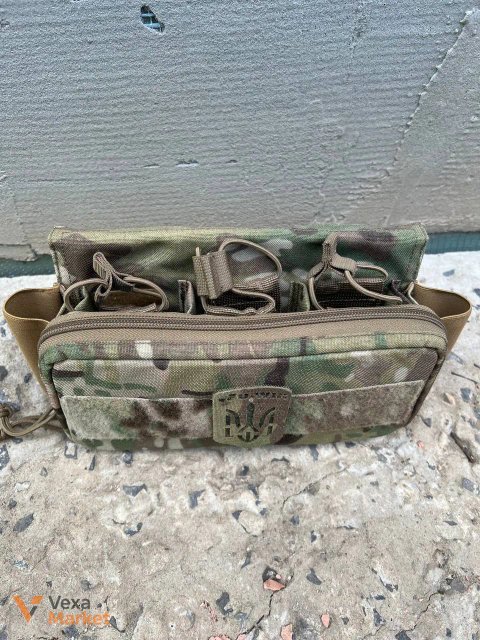 Штурмова панель U-WIN MultiCam з кріпленням MOLLE під три магазини AK/AR