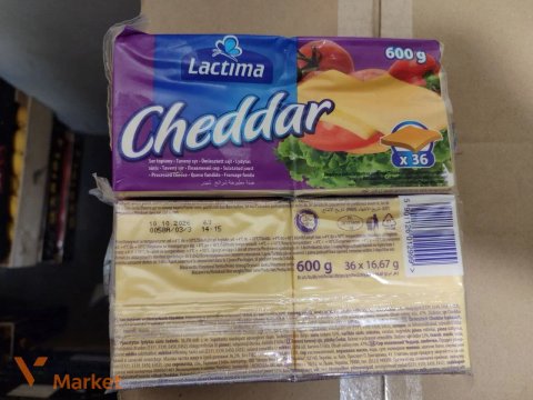 Сир Lactima Cheddar тостерний 600 г