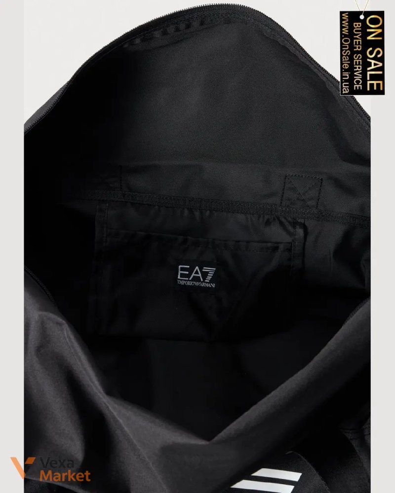 Спортивна сумка EA7 Emporio Armani TRAIN GYM BAG чорна — фото 4