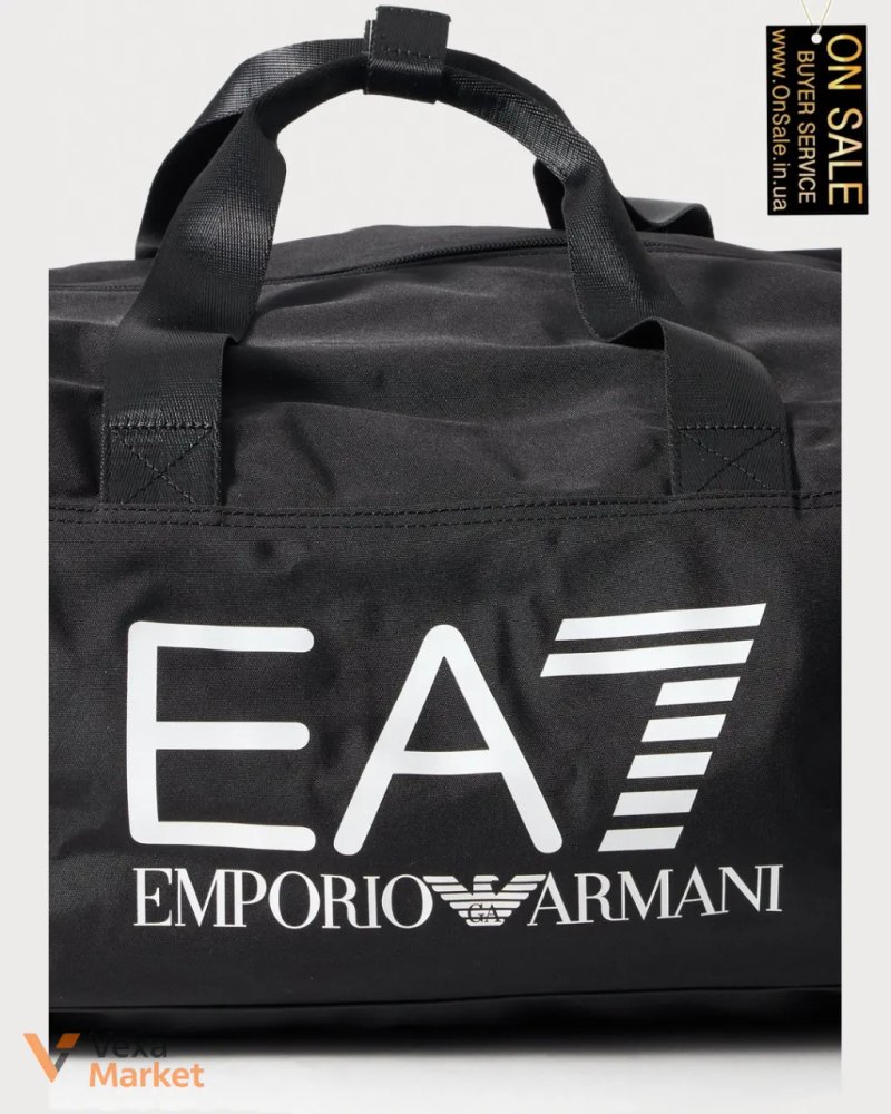 Спортивна сумка EA7 Emporio Armani TRAIN GYM BAG чорна — фото 5