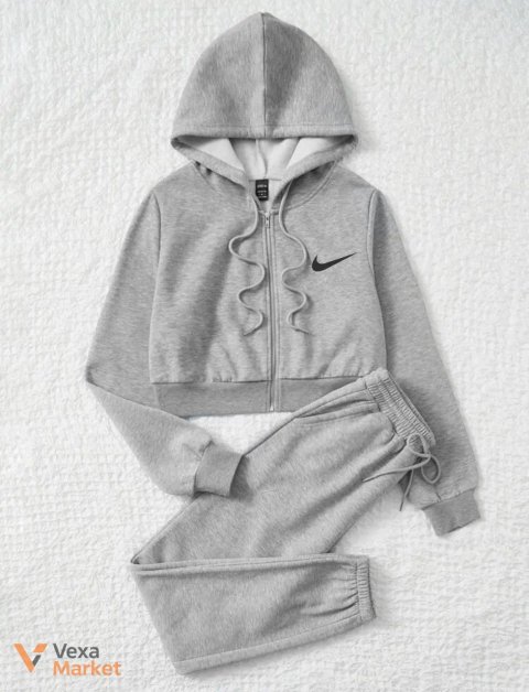Спортивный костюм (худи + джоггеры) Nike 1356/1 bl меланж