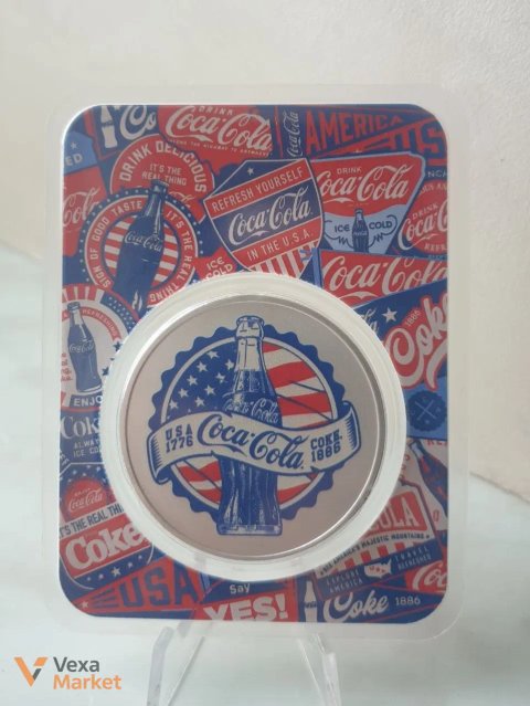 Срібний раунд Coca-Cola 1 oz 999 проба